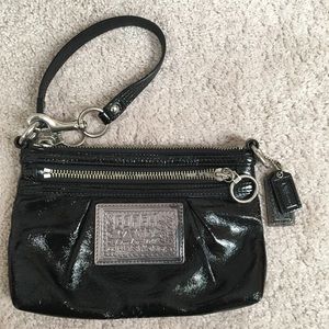 Black Coach Wristlet